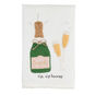 Champagne Bottle and Glasses Congrats Tea Towel  image number 1