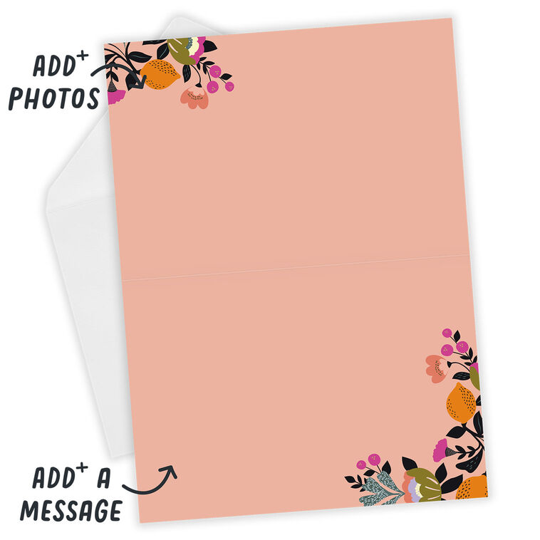 Lush Botanical Heart Custom Card, , large image number 4