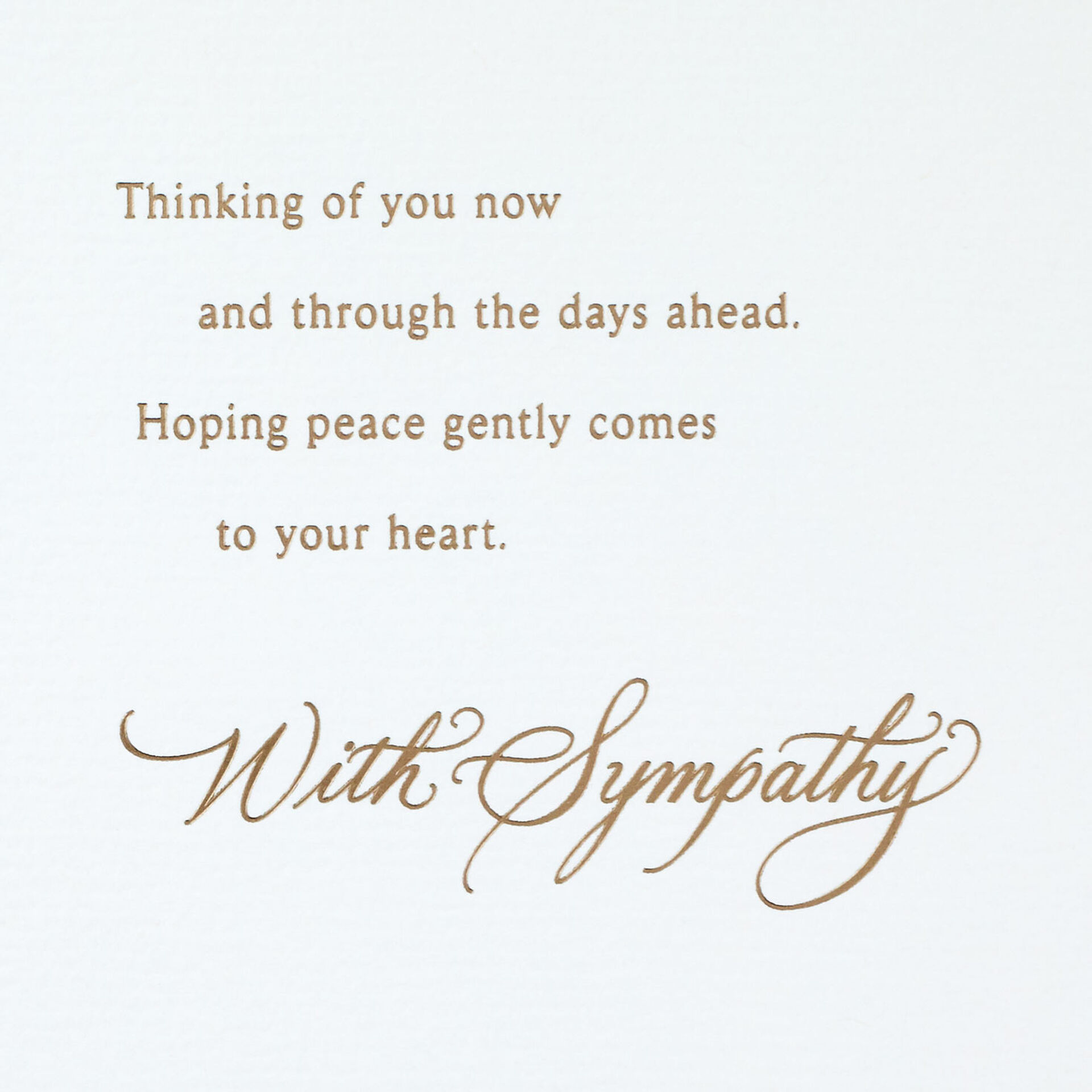 Wishing You Comfort and Peace Sympathy Card - Greeting Cards - Hallmark