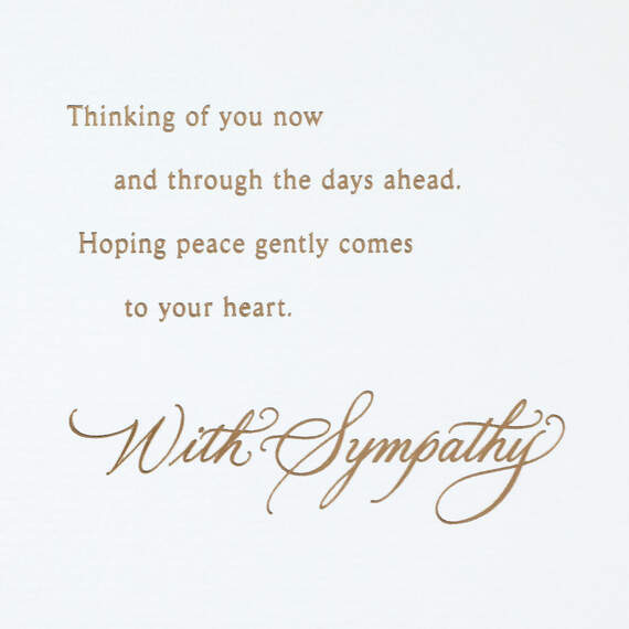 Wishing You Comfort and Peace Sympathy Card, , large image number 2