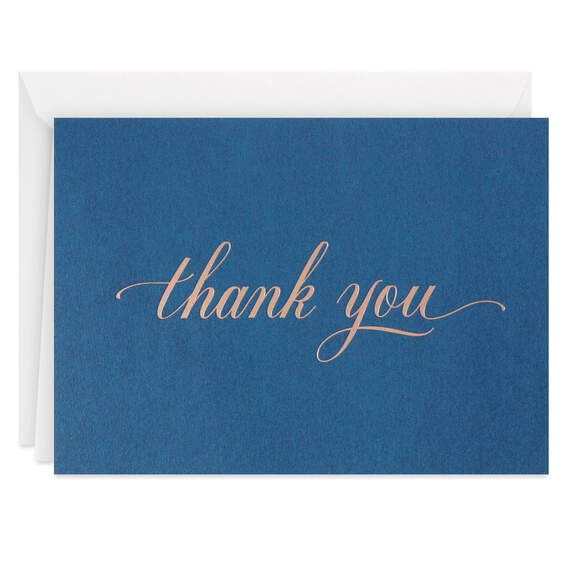 Elegant Navy Boxed Blank Thank-You Notes, Pack of 40, , large image number 2