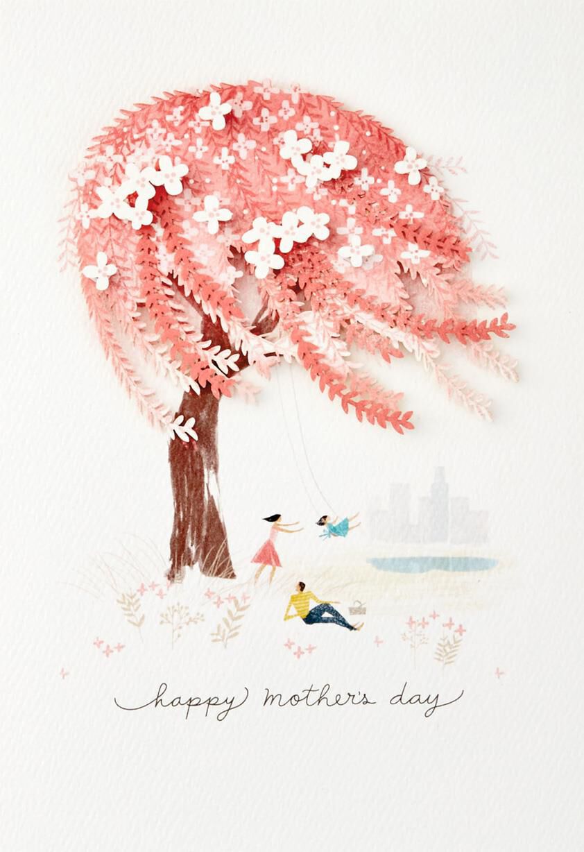 Weeping Willow Tree Mother's Day Card for Wife