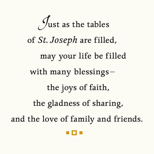 A Prayer for You St. Joseph's Day Card, 