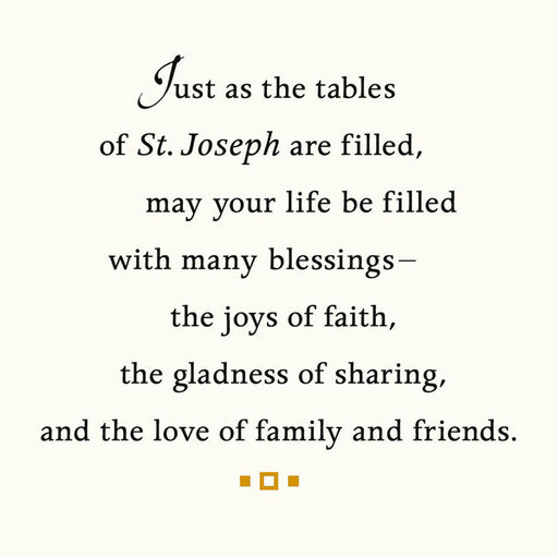 A Prayer for You St. Joseph's Day Card, 