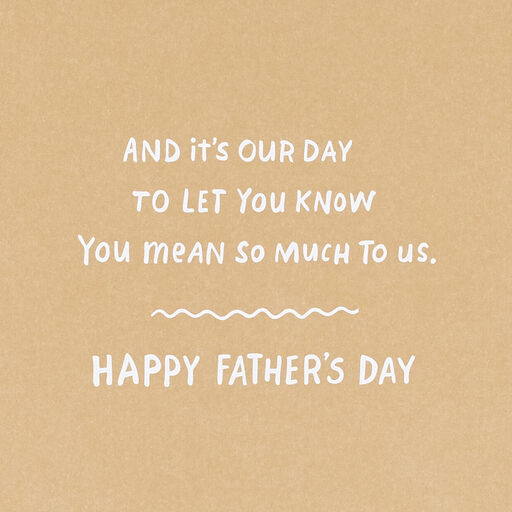 It's Your Day to Relax Father's Day Card From Us, 