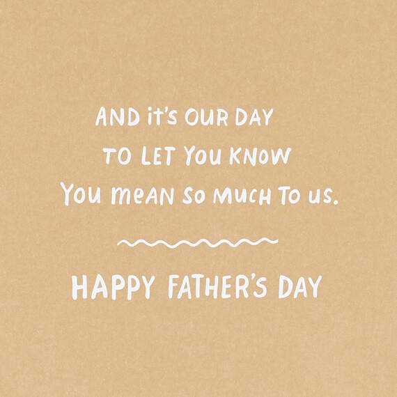 It's Your Day to Relax Father's Day Card From Us, , large image number 2
