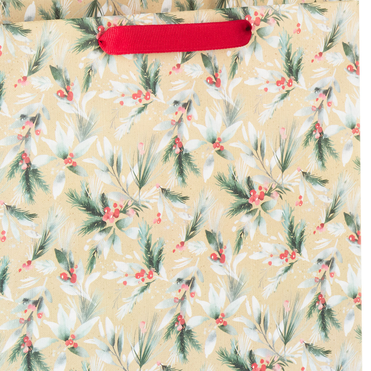 13" Berries and Greenery on Kraft Large Holiday Gift Bag for only USD 4.49 | Hallmark