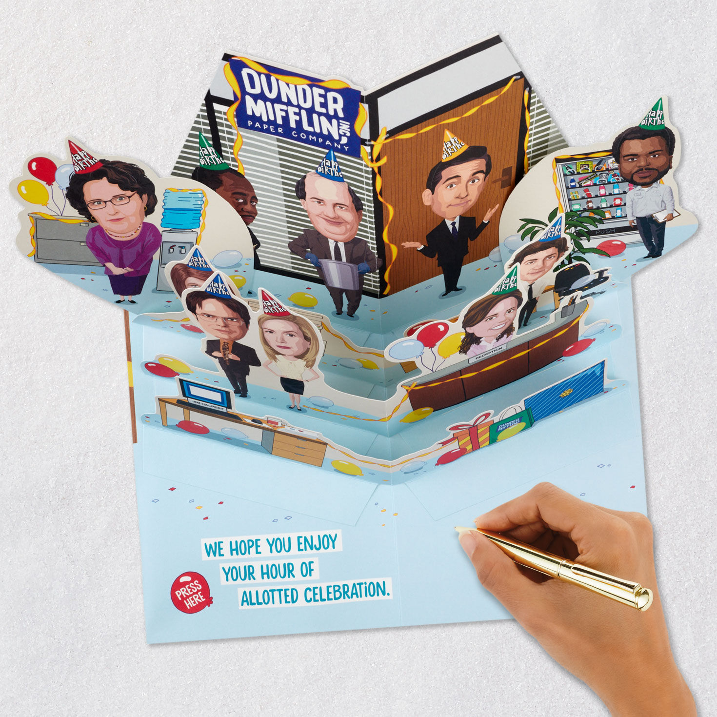 The Office The Party Planning Committee Funny Pop-Up Birthday Card With Sound, , large image number 8