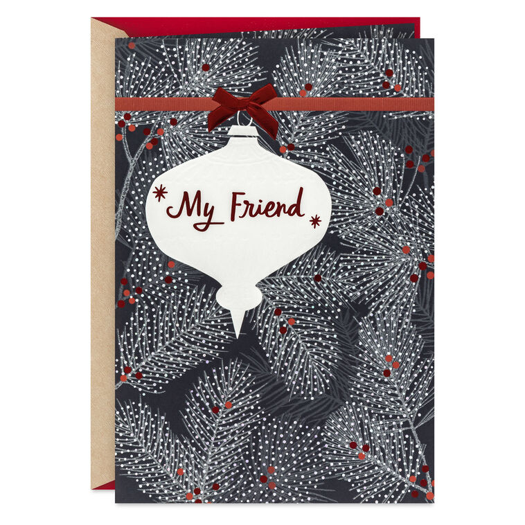 Your Friendship Is a Gift Christmas Card for Friend