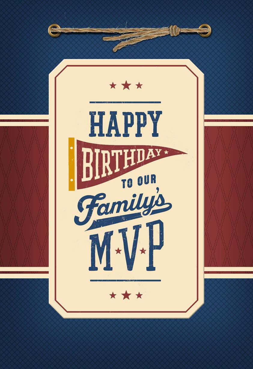 Family MVP Birthday Card