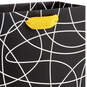 6.5" White Squiggles on Black Small Gift Bag, , large image number 5