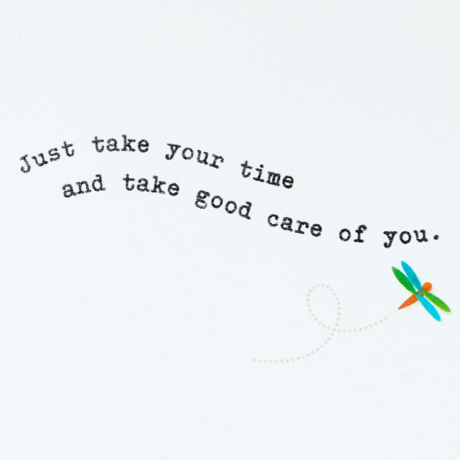 Relaxing Sea Turtle Get Well Soon Card Sentiment image number 2