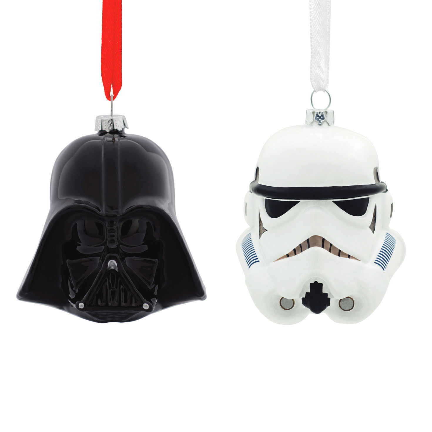 Star Wars™ Helmets Blown Glass Hallmark Ornaments, Set of 2