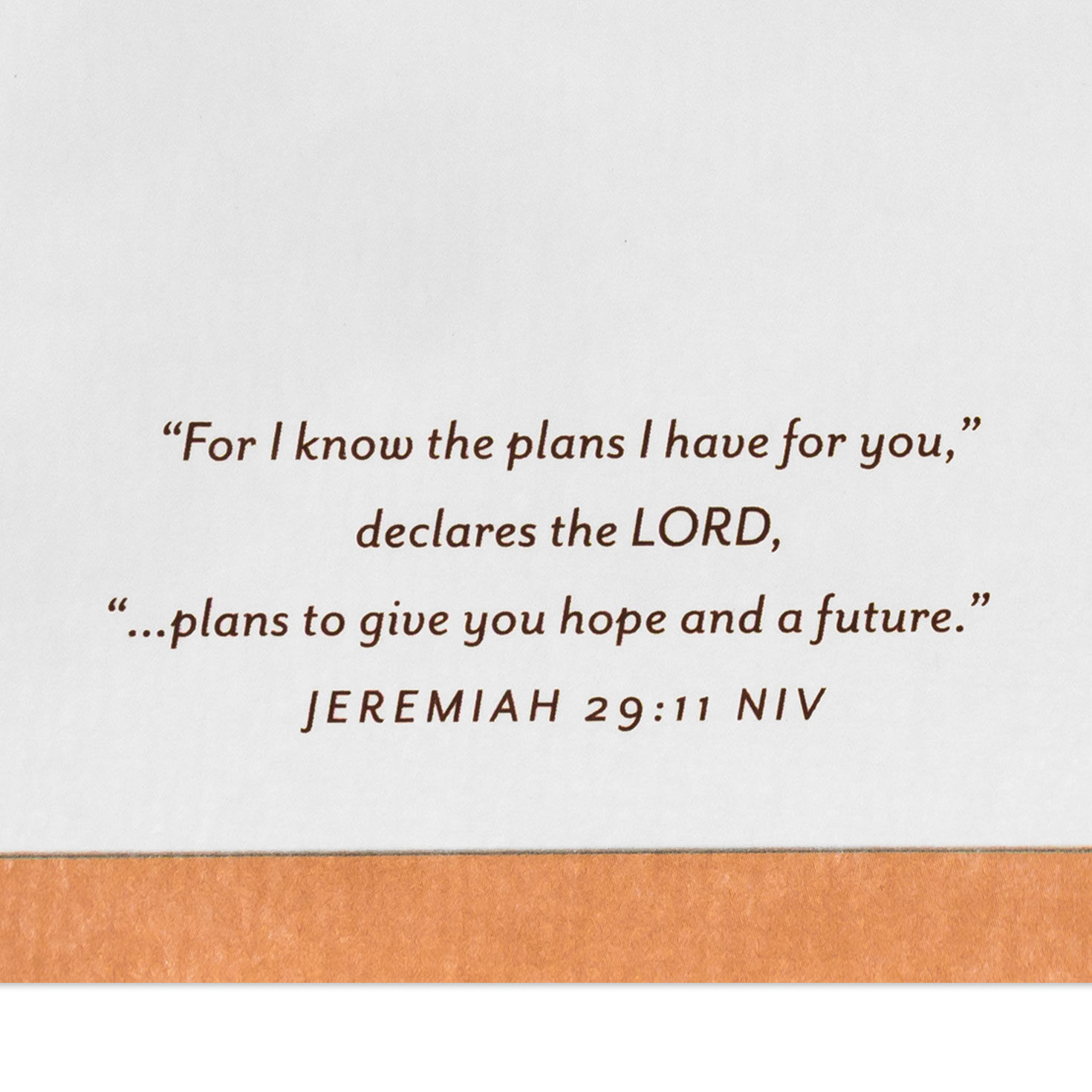 Pink Floral Scroll Religious Graduation Card for Her scripture image number 3