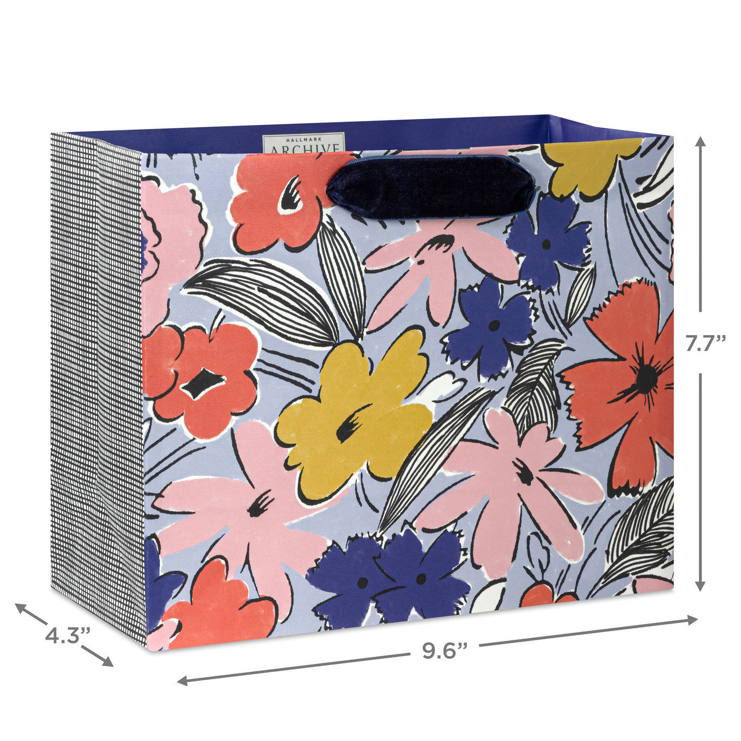 Nostalgic Floral Medium Gift Bag measurement image number 3