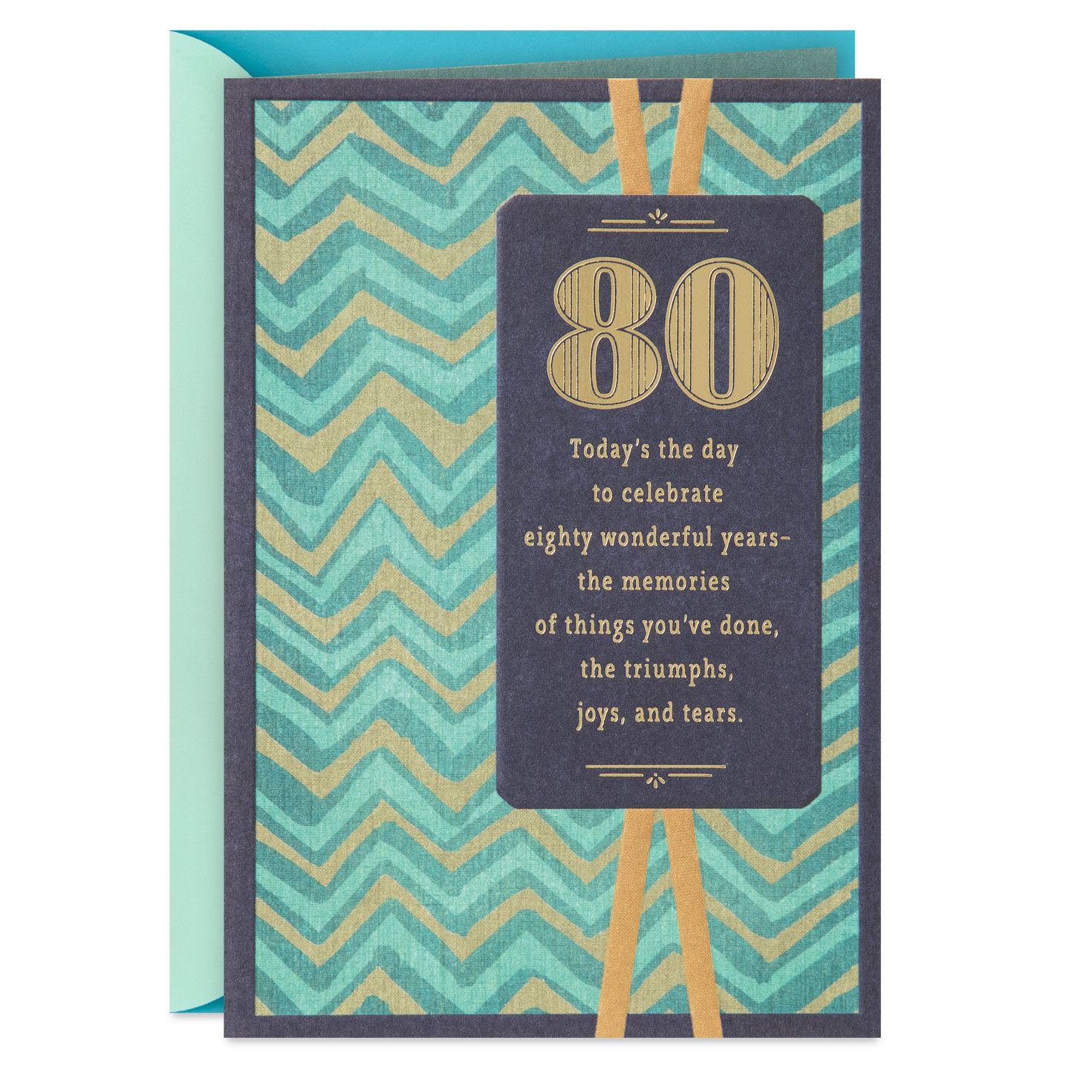 Today's the Day to Celebrate 80th Birthday Card