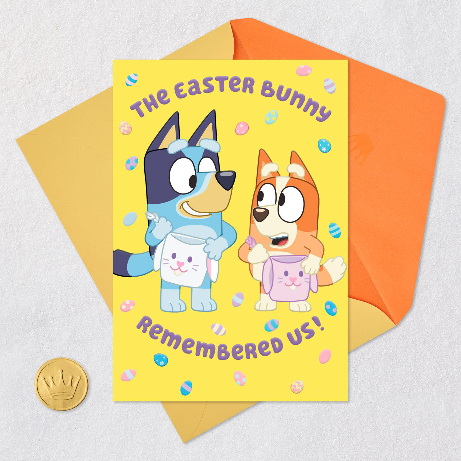 Bluey and Bingo Hooray! Easter Card for Kids, , large image number 5