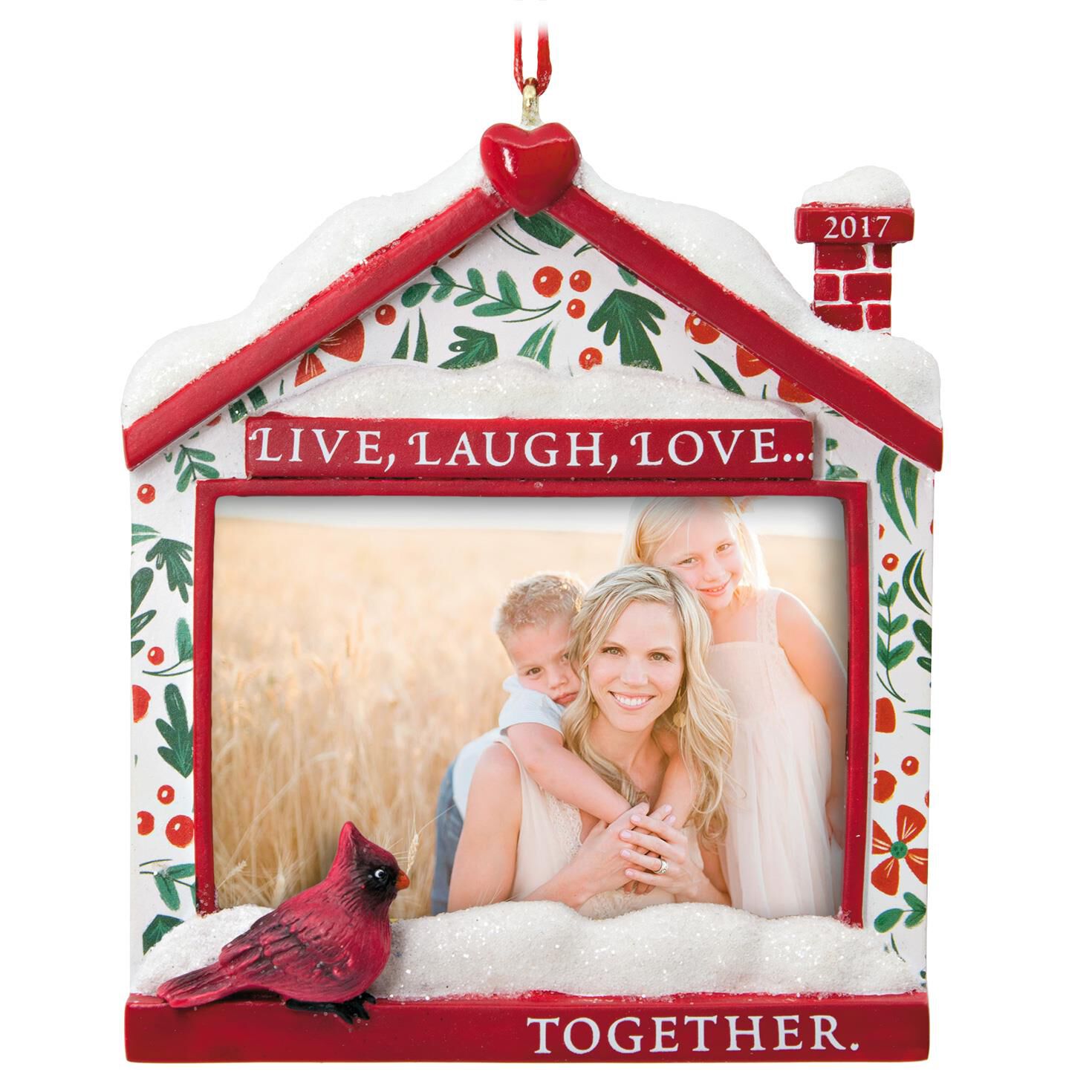 Live Laugh Love 2018 Picture Frame Hallmark Ornament