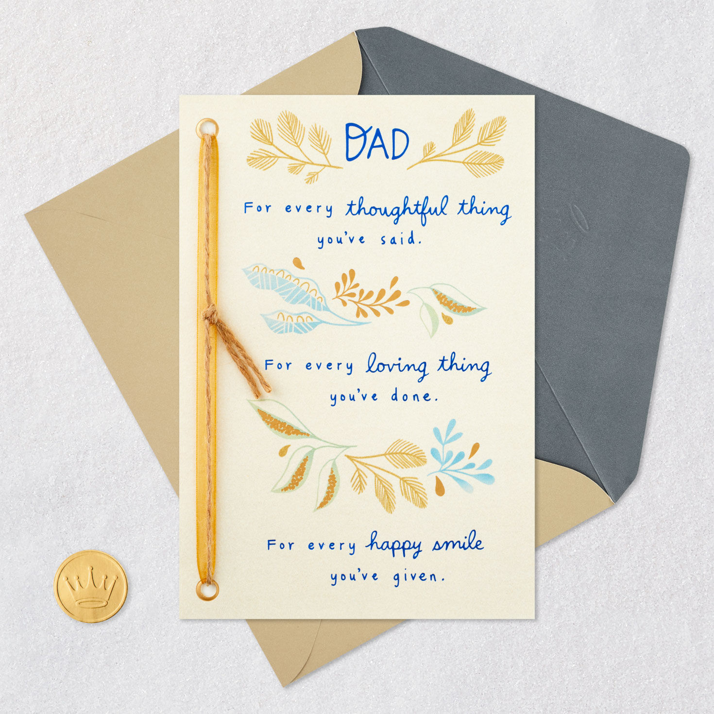 Thoughtful, Loving Happy Smiles Father's Day Card From Daughter for only USD 6.99 | Hallmark