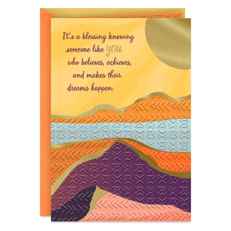 It's a Blessing to Know Someone Like You Congratulations Card