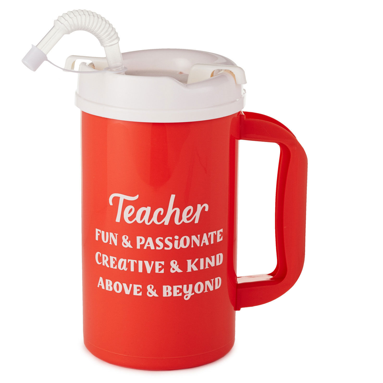 Teacher Gift Teacher Life 40 Oz. Tumbler With Handle and Straw 