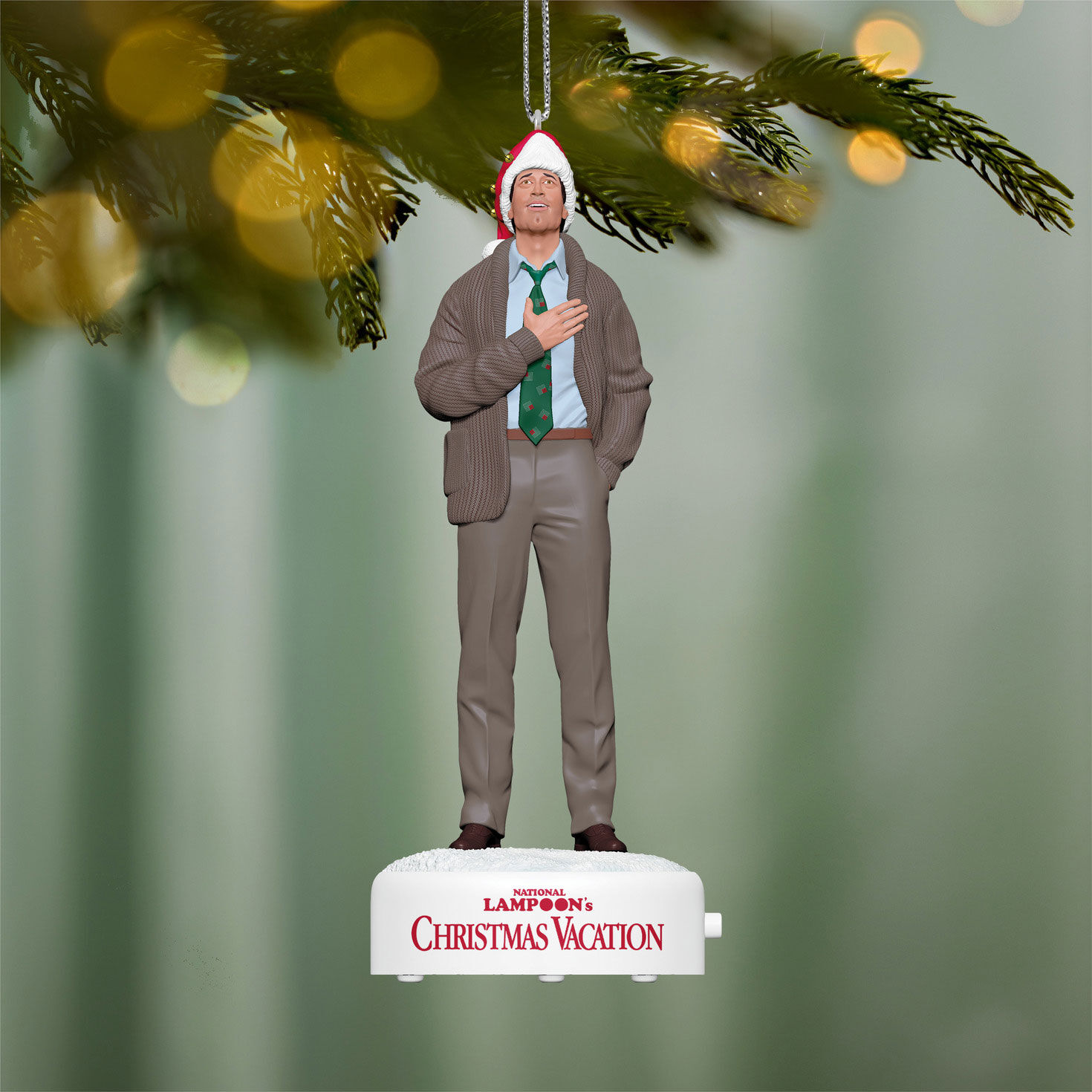 Clark Hand on Heart Keepsake Ornament hanging on tree image number 2