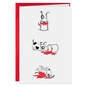 Cute Puppy Dog and Paint Happy Valentine's Day Card, , large image number 1