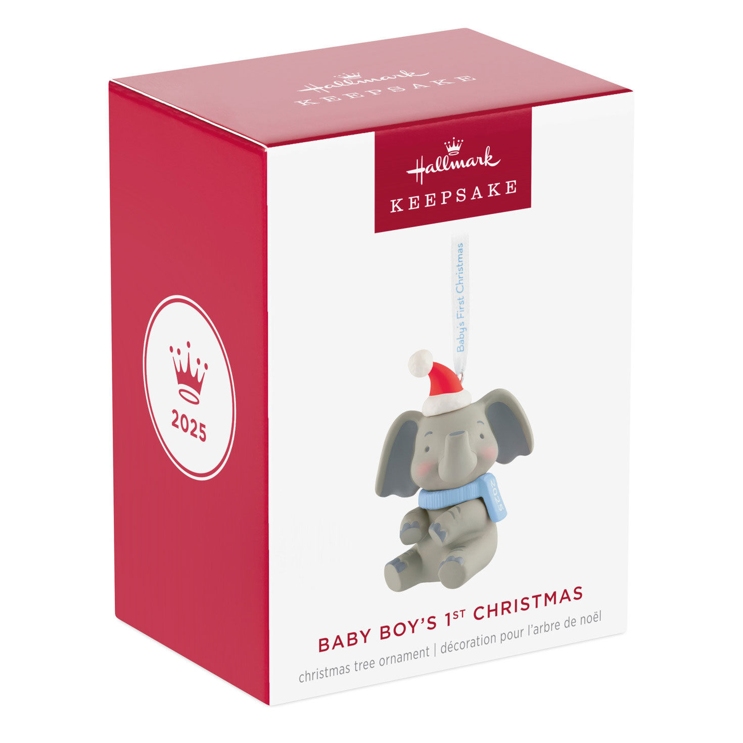 Baby Boy's First Christmas Elephant 2025 Ornament for only USD 23.99 | Hallmark