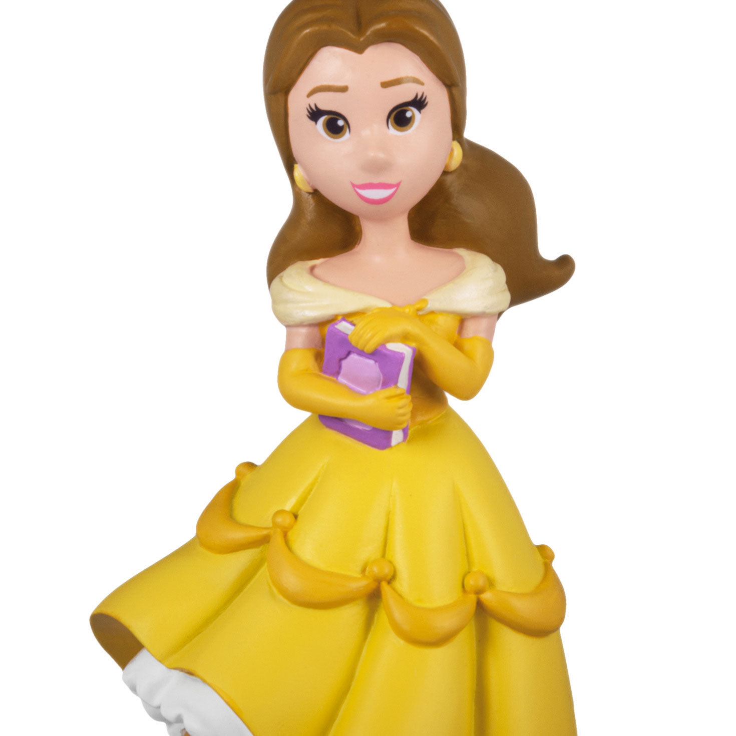 Princess Belle With Book Christmas Ornament closeup detail image number 5