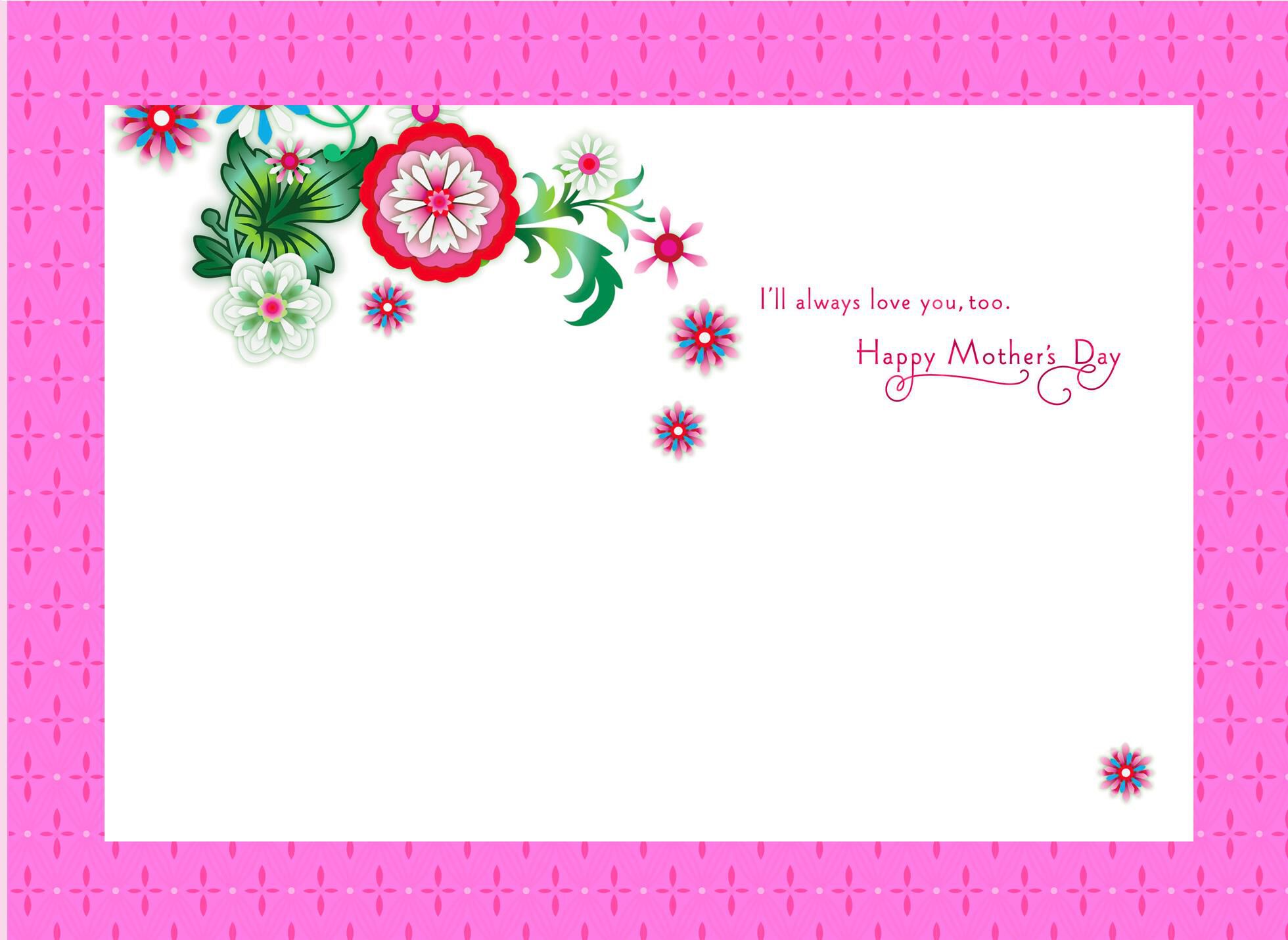 Jewel Blossoms Mother's Day Card