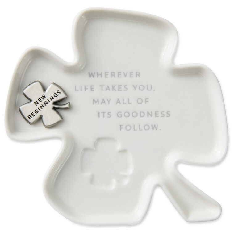 Clover-Shaped Trinket Dish With Token, , large image number 2