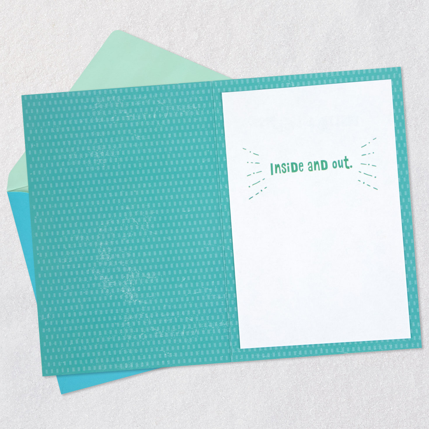 Bulldog Friendship Card Open card with envelope image number 3