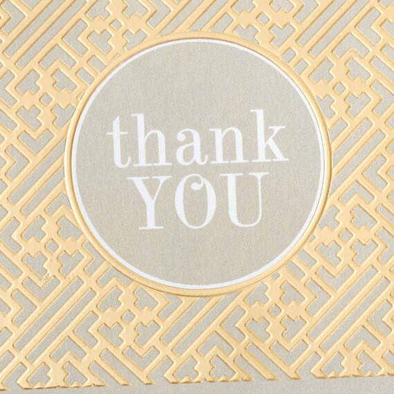 Gray and Gold Bulk Blank Thank-You Notes, Pack of 50, , large image number 5