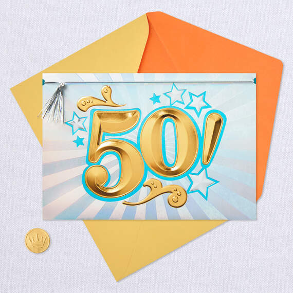 Here's to Fifty 50th Birthday Card, , large image number 5