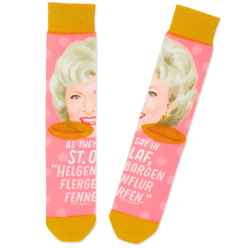 Rose The Golden Girls St. Olaf Novelty Crew Socks, 