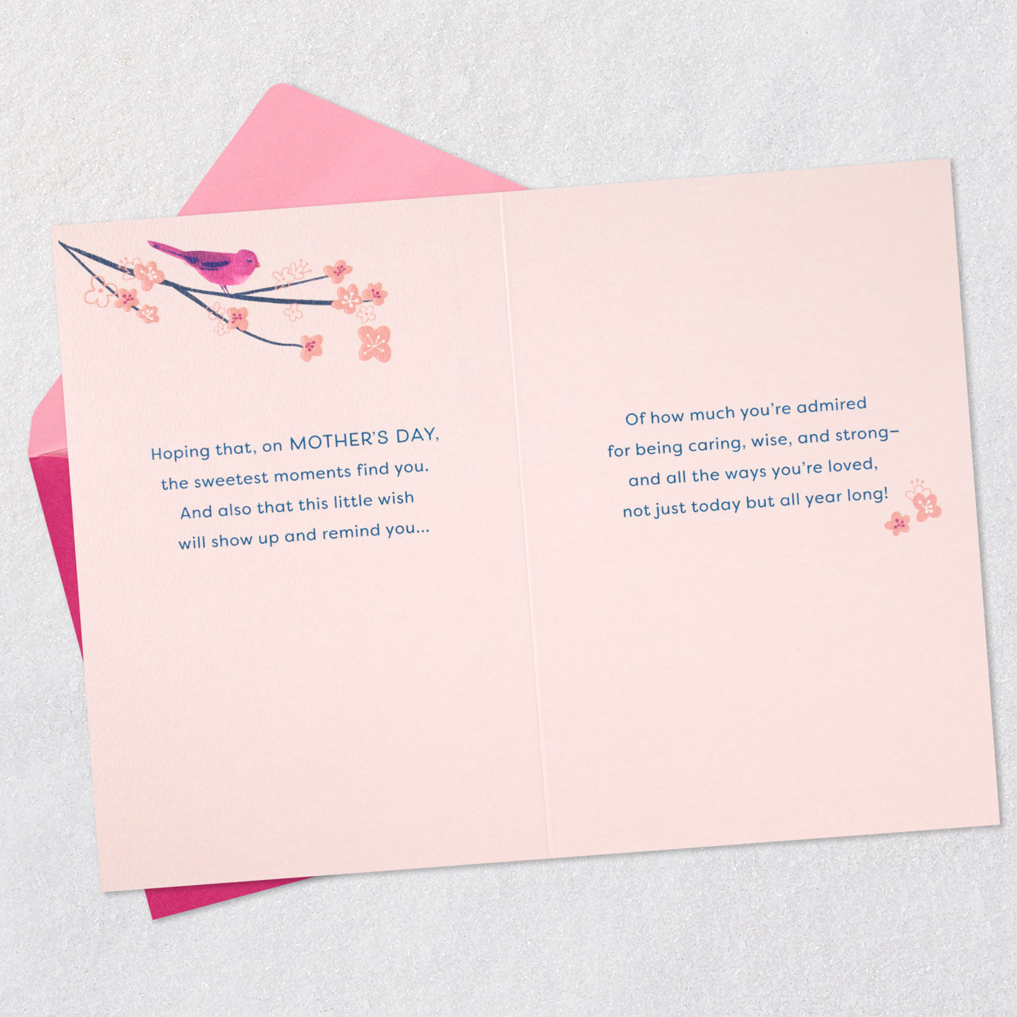 Birds on Floral Bird Bath Aunt Mother's Day Card  image number 4