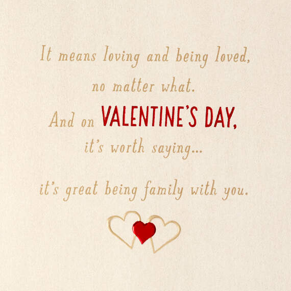 Great Being Family With You Valentine's Day Card, , large image number 2