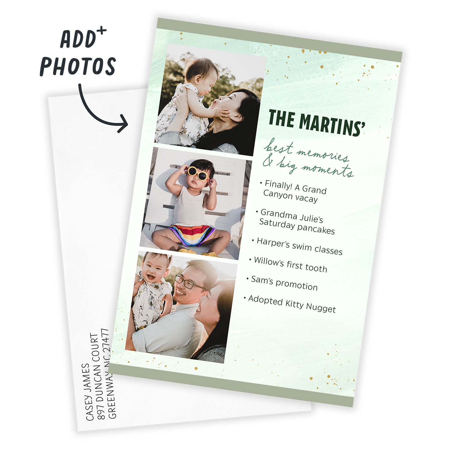 Memories and Moments Flat Photo Card, , large image number 2