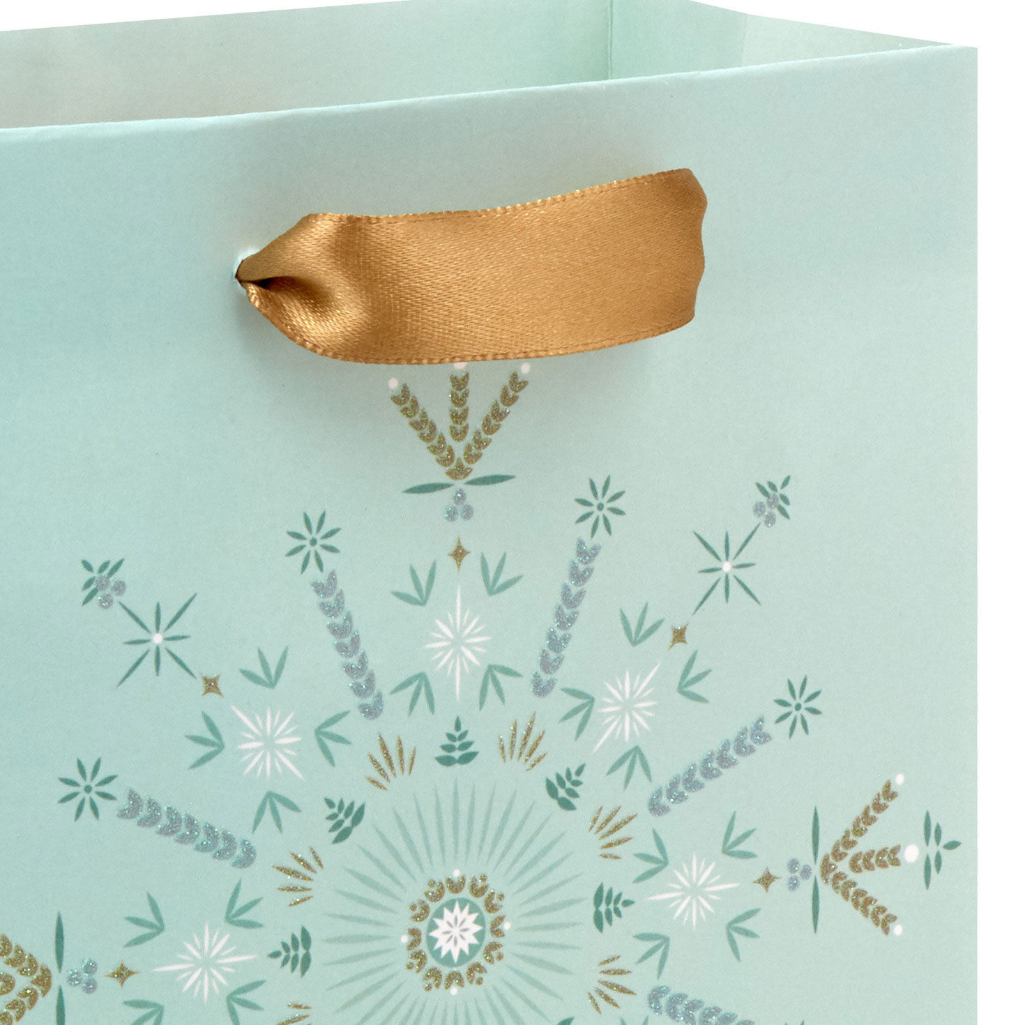 6.5" Sparkly Star on Light Sage Small Holiday Gift Bag for only USD 2.49 | Hallmark