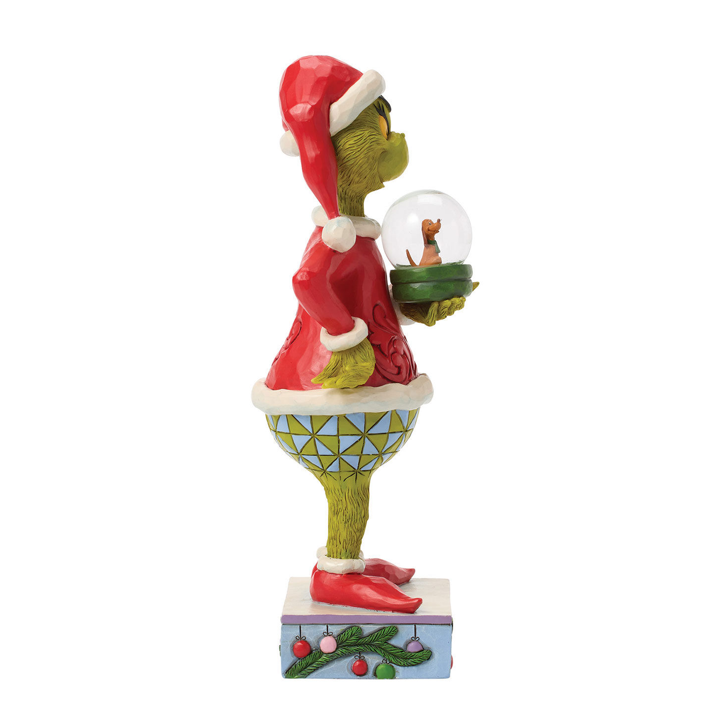 Jim Shore Grinch With Snow Globe Statue side image number 4
