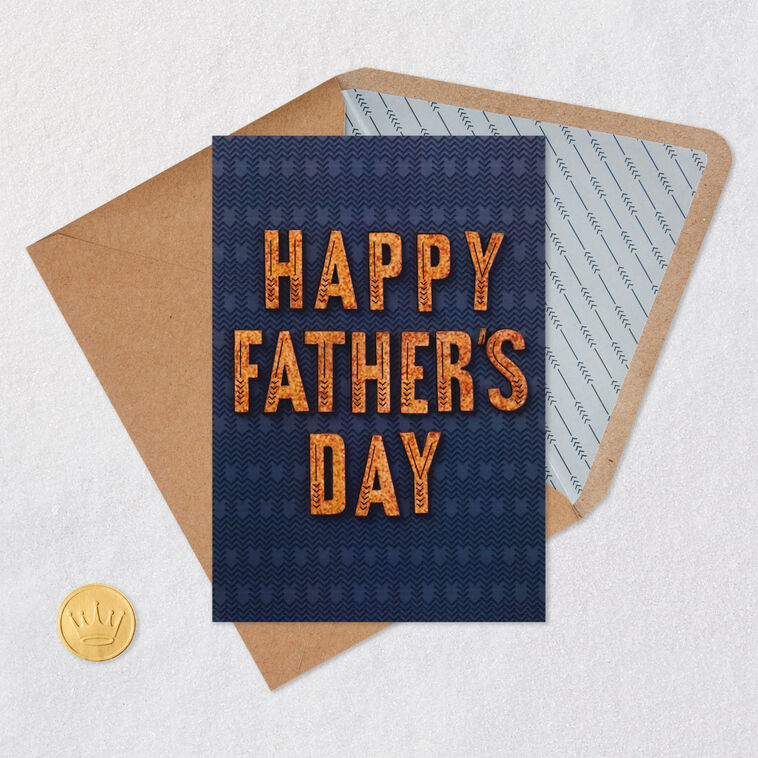 Hallmark Signature Celebrating You Father's Day Card Card Front with Envelope and Gold Seal image number 5