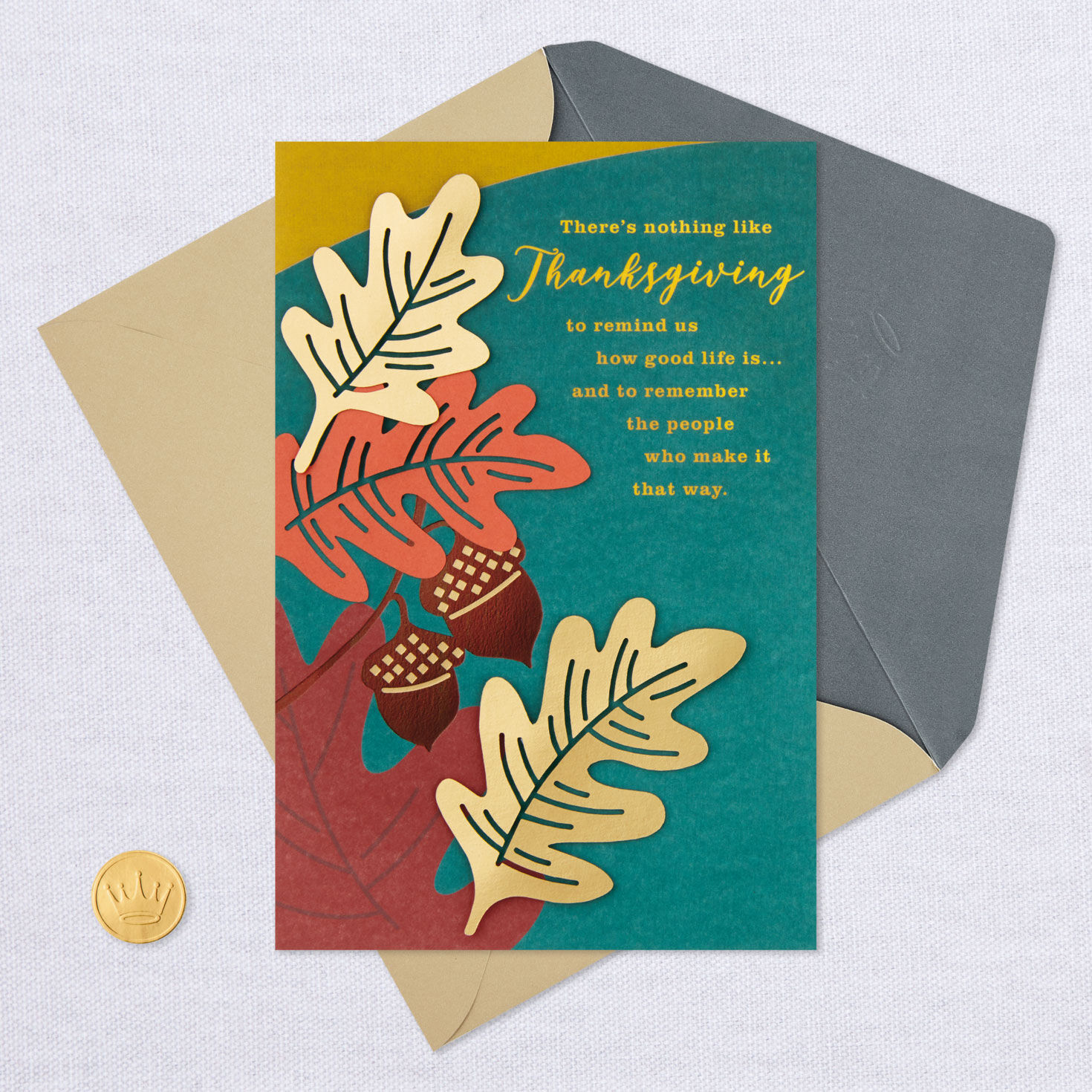 Thankful For You Fall Leaves Thanksgiving Card for only USD 6.59 | Hallmark