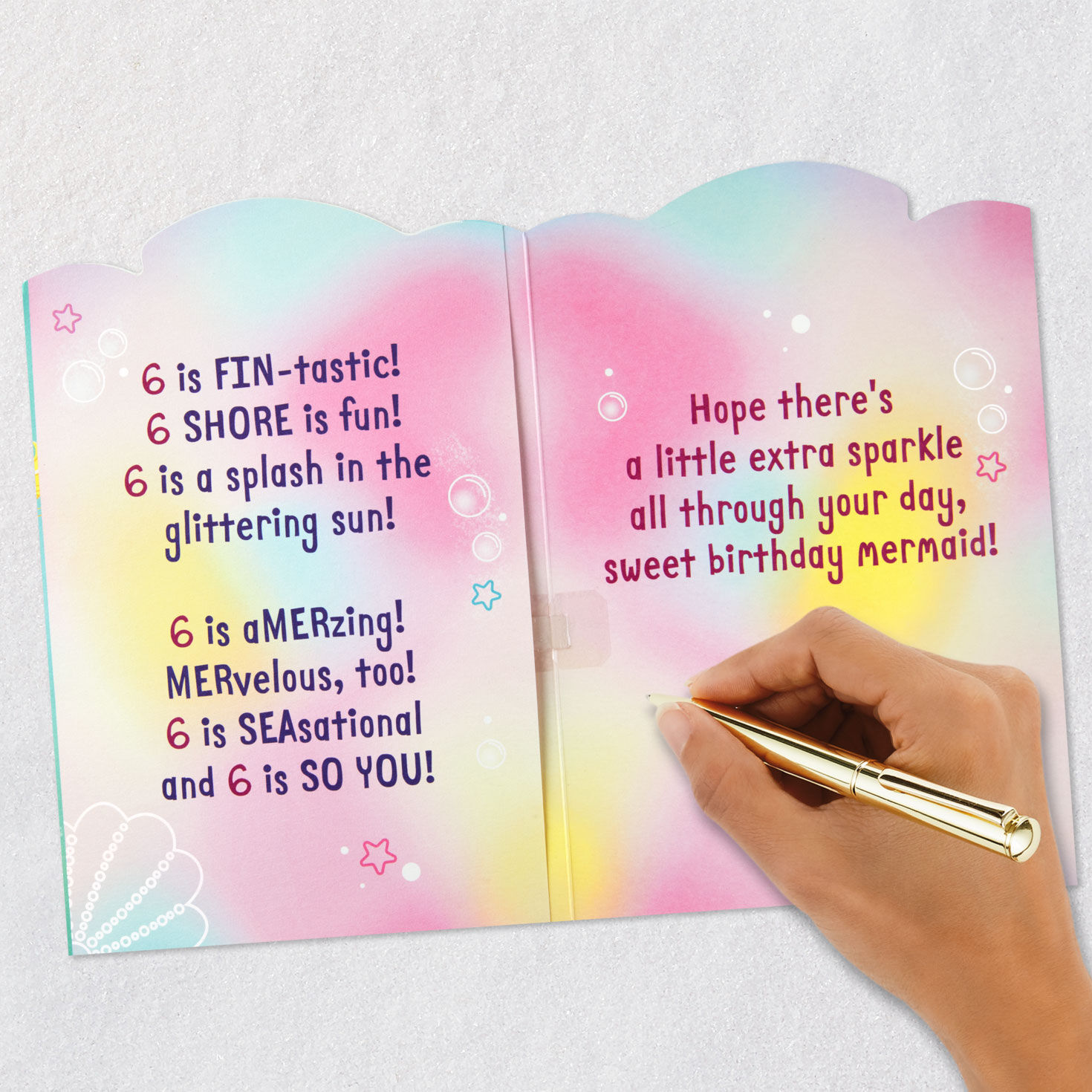 Barbie™ Sweet Mermaid Musical 6th Birthday Card for only USD 6.59 | Hallmark