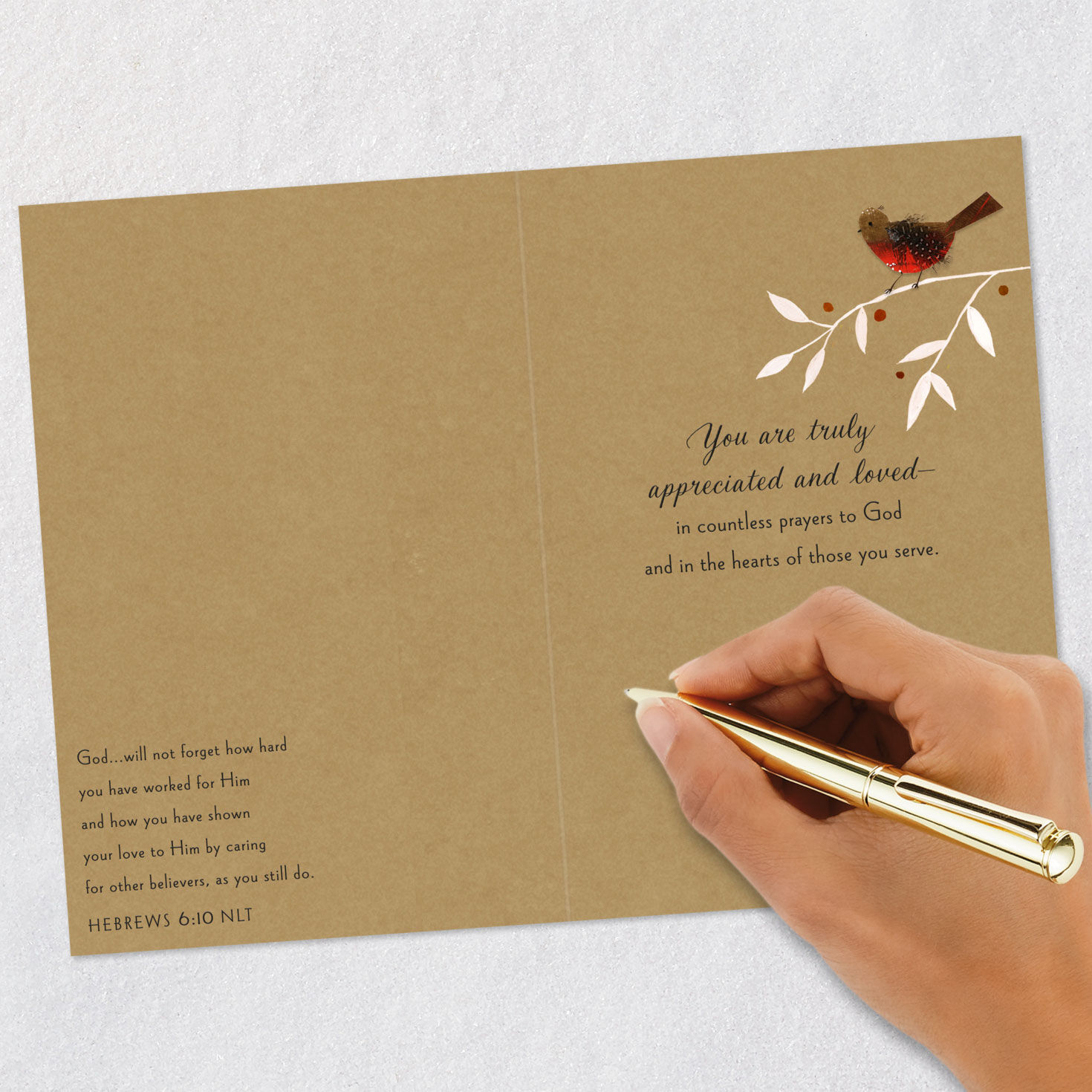 Colorful Birds Pastor and Family Appreciation Card Signing card image number 7
