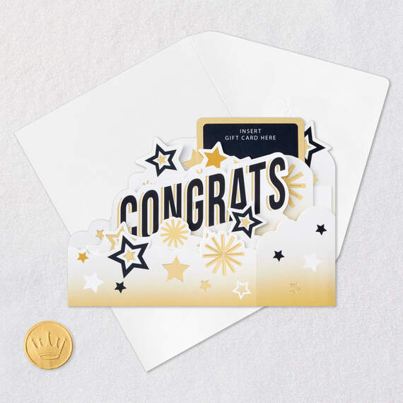 Congrats Grad 3D Pop-Up Money Holder Graduation Cards, Pack of 3, , large image number 6