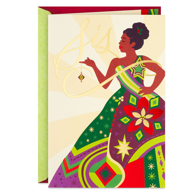 Your Beautiful, Generous, Loving Self Christmas Card for Sister