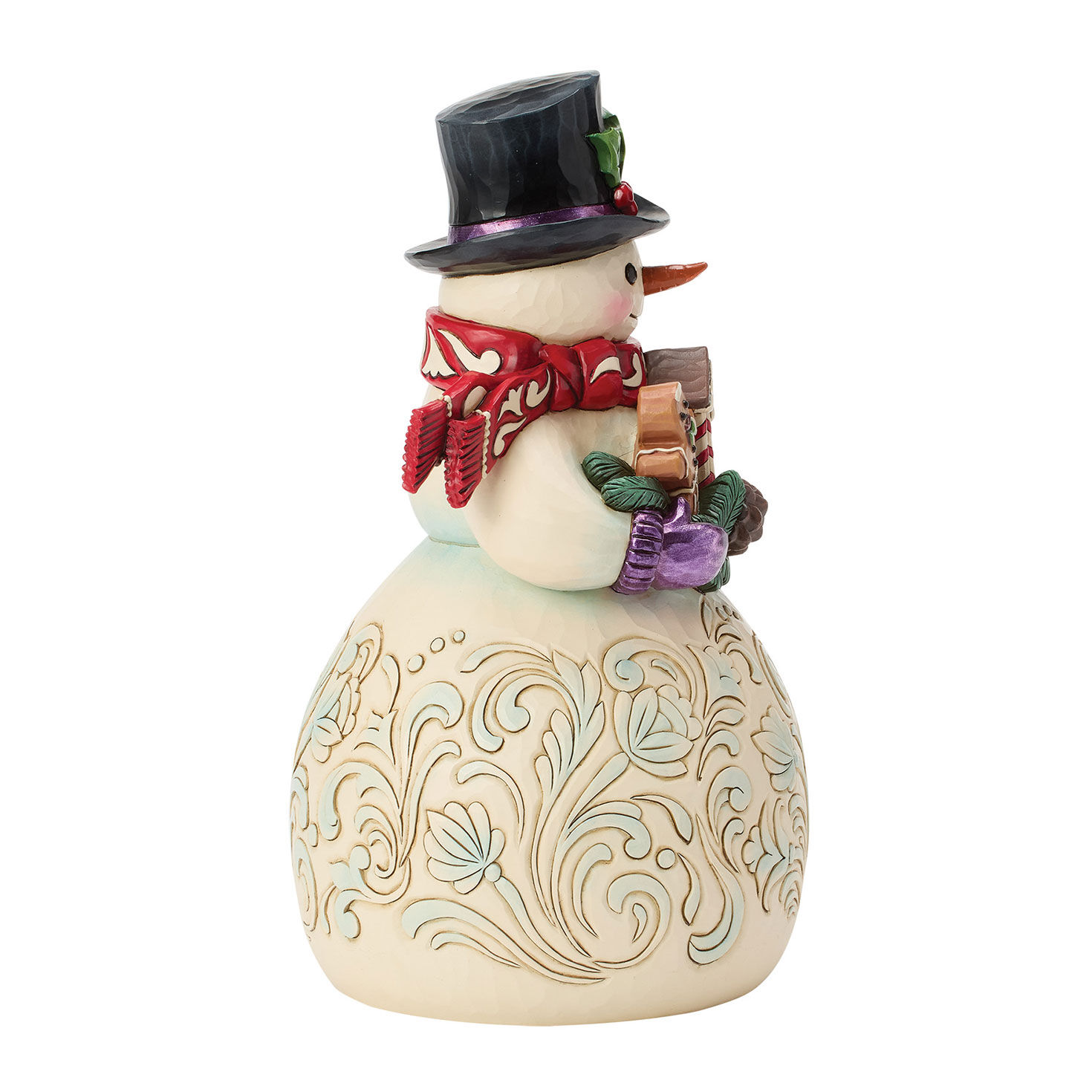 Snowman With Gingerbread Cookies Jim Shore Statue Side image number 4
