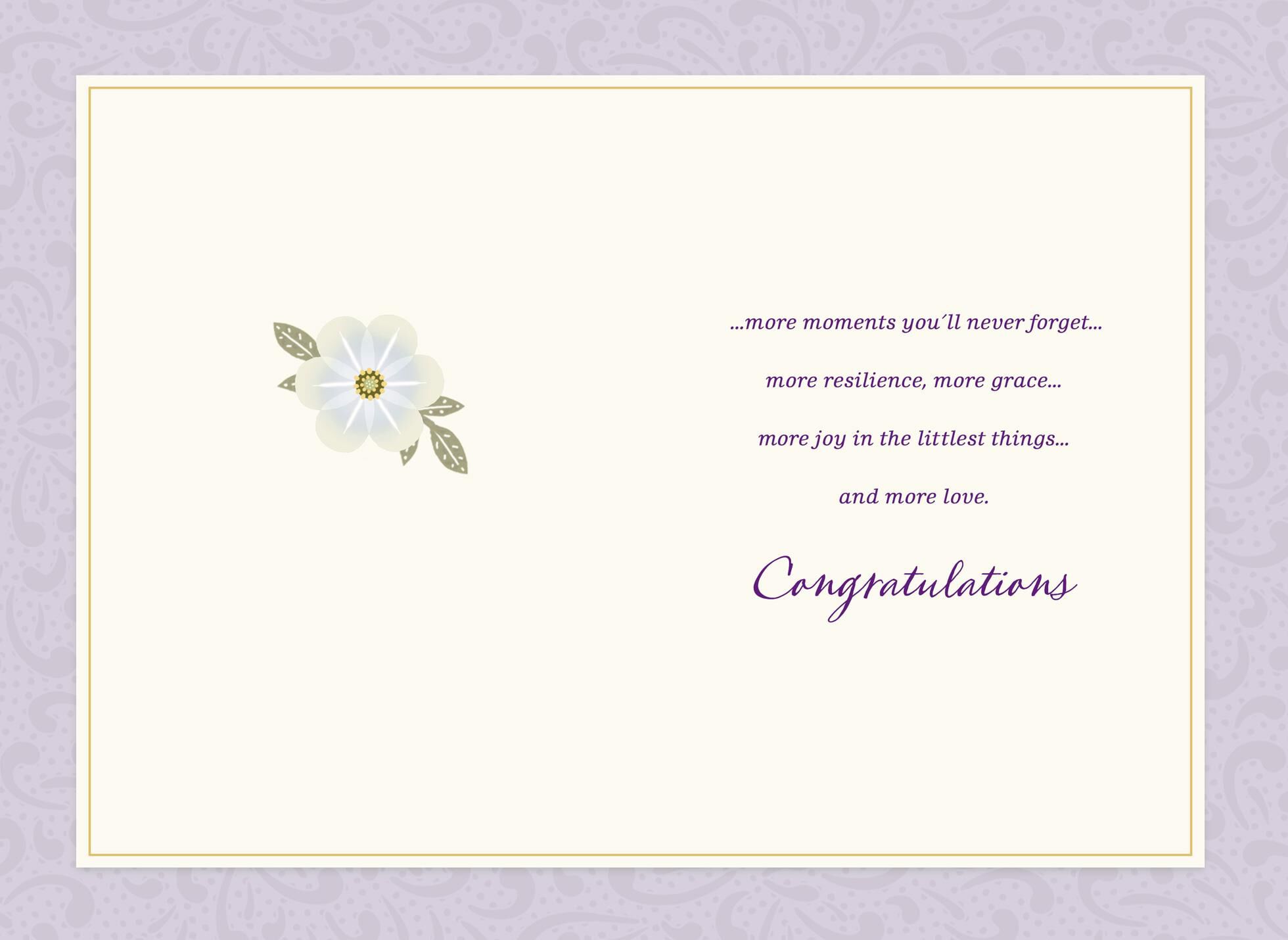 Join Your Lives and Hearts Floral Border Wedding Card