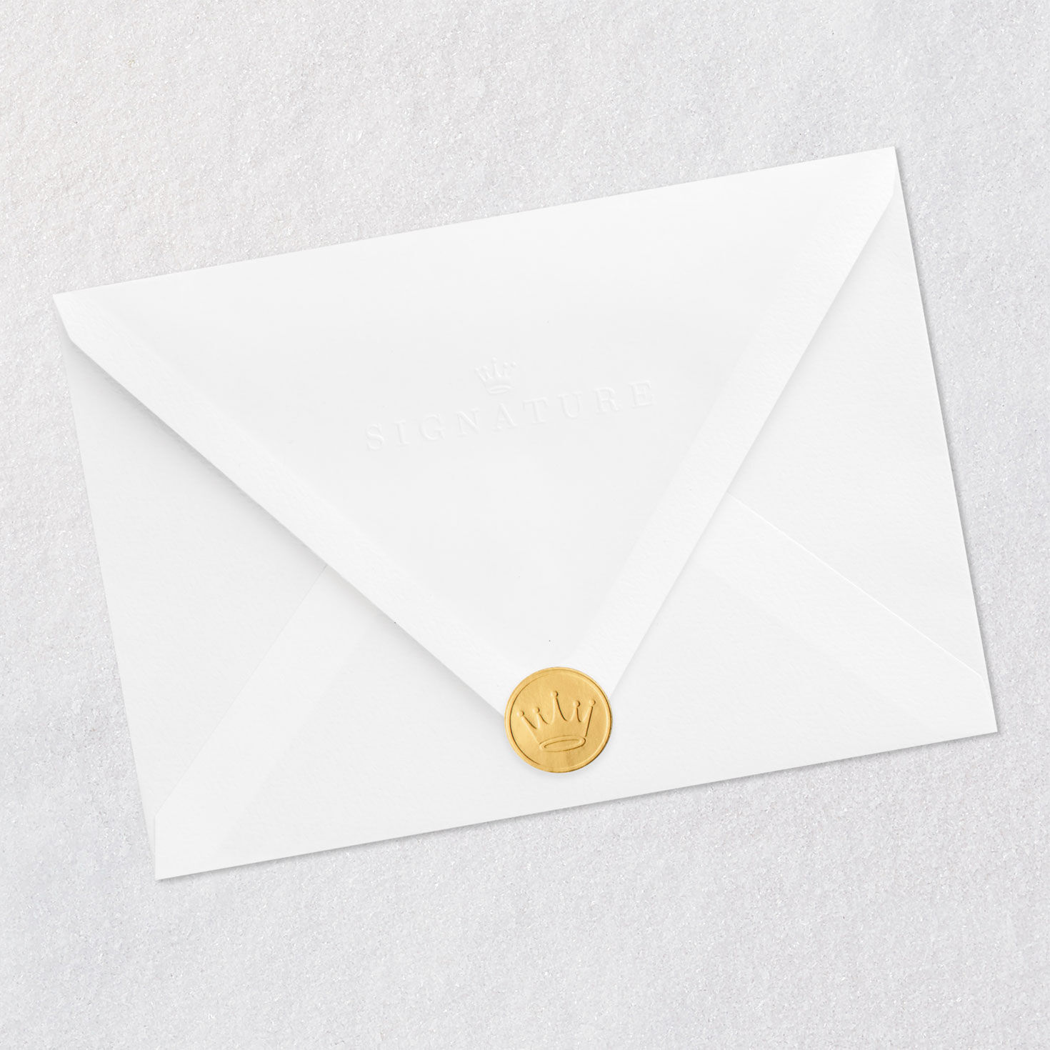 Pink and Gold Sparkly Party Headband Birthday Card Envelope Back with Seal image number 7