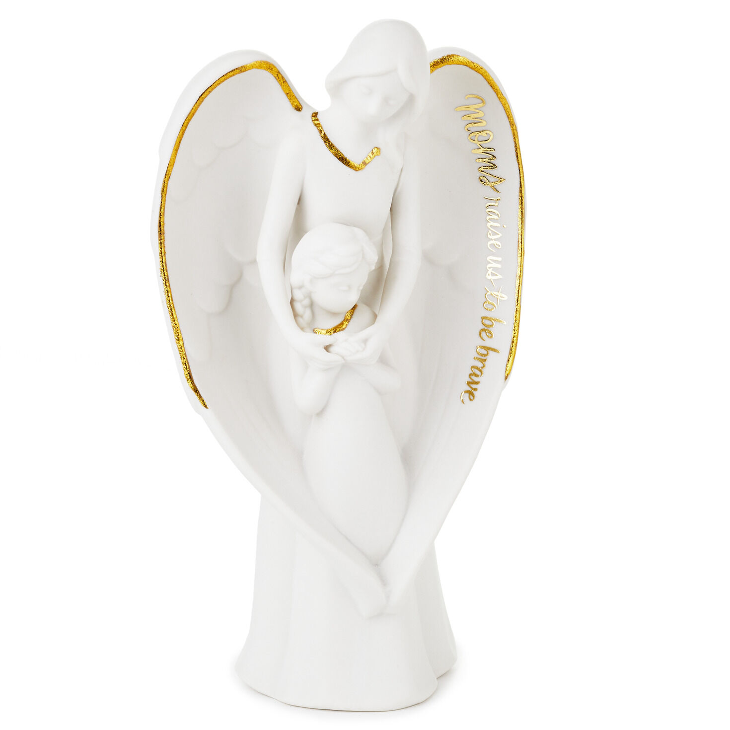 Details about   Carlton Cards Figure Mom Young Daughter & New Baby Girl Angel Wings Collectible